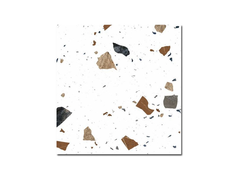 TERAZZO CHIPS WHITE 60X60
