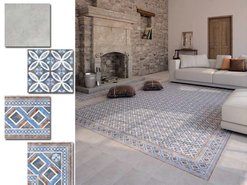 EMPOLI GREY -TREVISOR BLUE 20X20